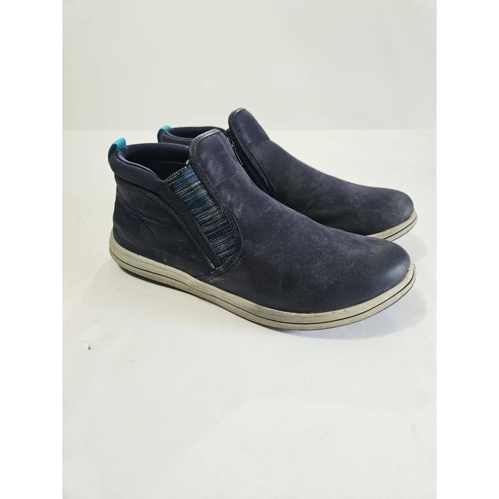 Clarks‎ Breeze Clover Ankle Boots Womens 9.5 Blue Side Zip Cloudstepper Casual